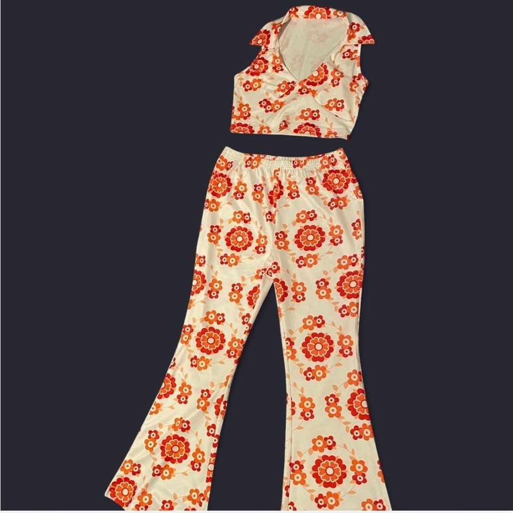 Juicici Orange/White Flower Set